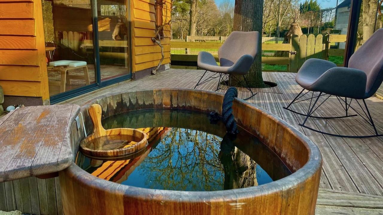 O Et Terre, Gite Ressourcement Bains Spa Cryo Sauna Et Foret Dormelles Luaran gambar